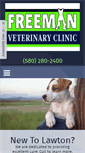 Mobile Screenshot of freemanvetclinic.com